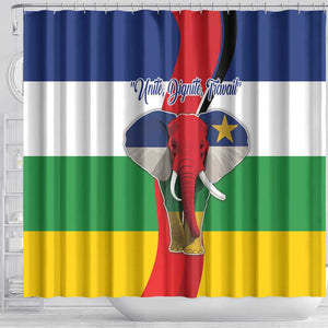 Central African Republic Republic Day 1958 Shower Curtain Zo Kwe Zo - Flag Style