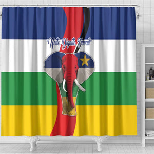 Central African Republic Republic Day 1958 Shower Curtain Zo Kwe Zo - Flag Style