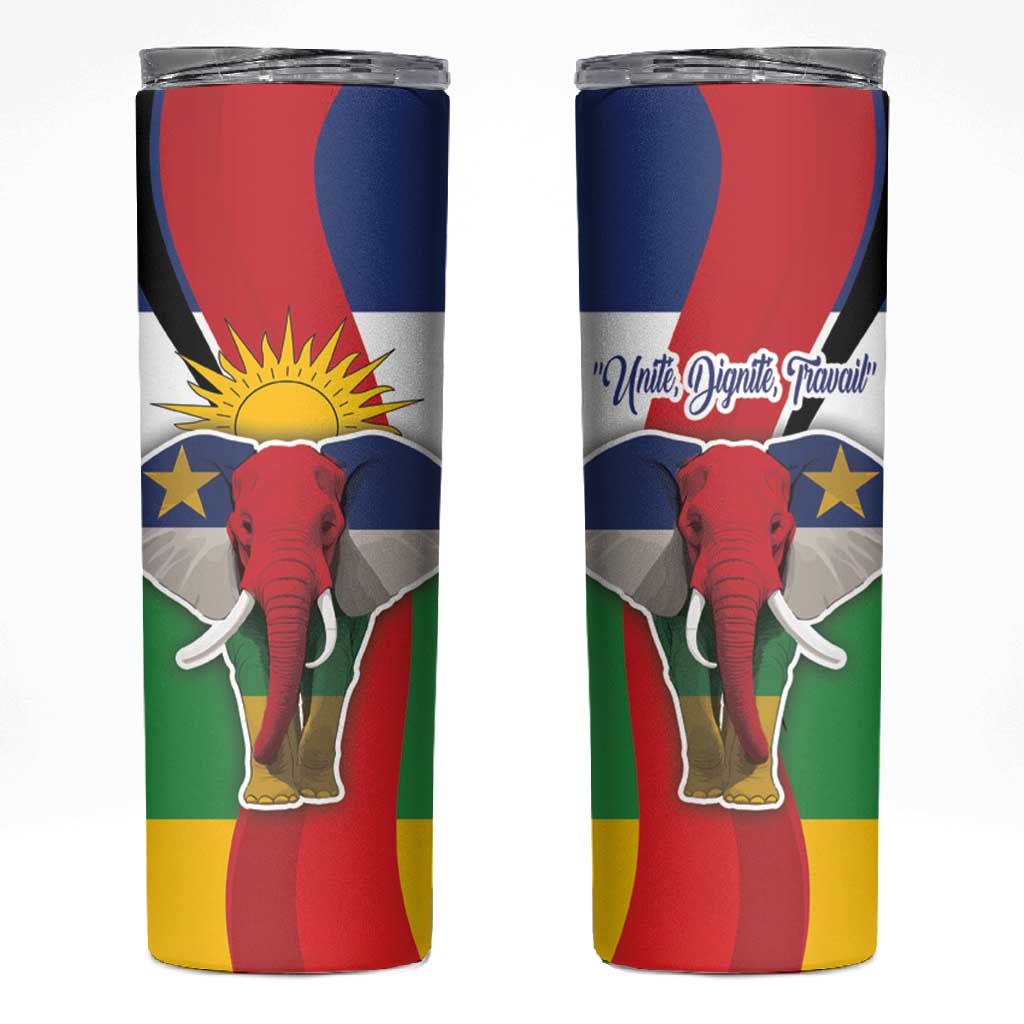 Central African Republic Republic Day 1958 Skinny Tumbler Zo Kwe Zo - Flag Style