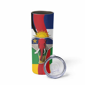 Central African Republic Republic Day 1958 Skinny Tumbler Zo Kwe Zo - Flag Style