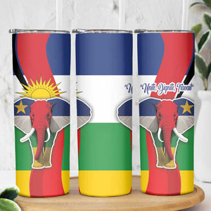 Central African Republic Republic Day 1958 Skinny Tumbler Zo Kwe Zo - Flag Style