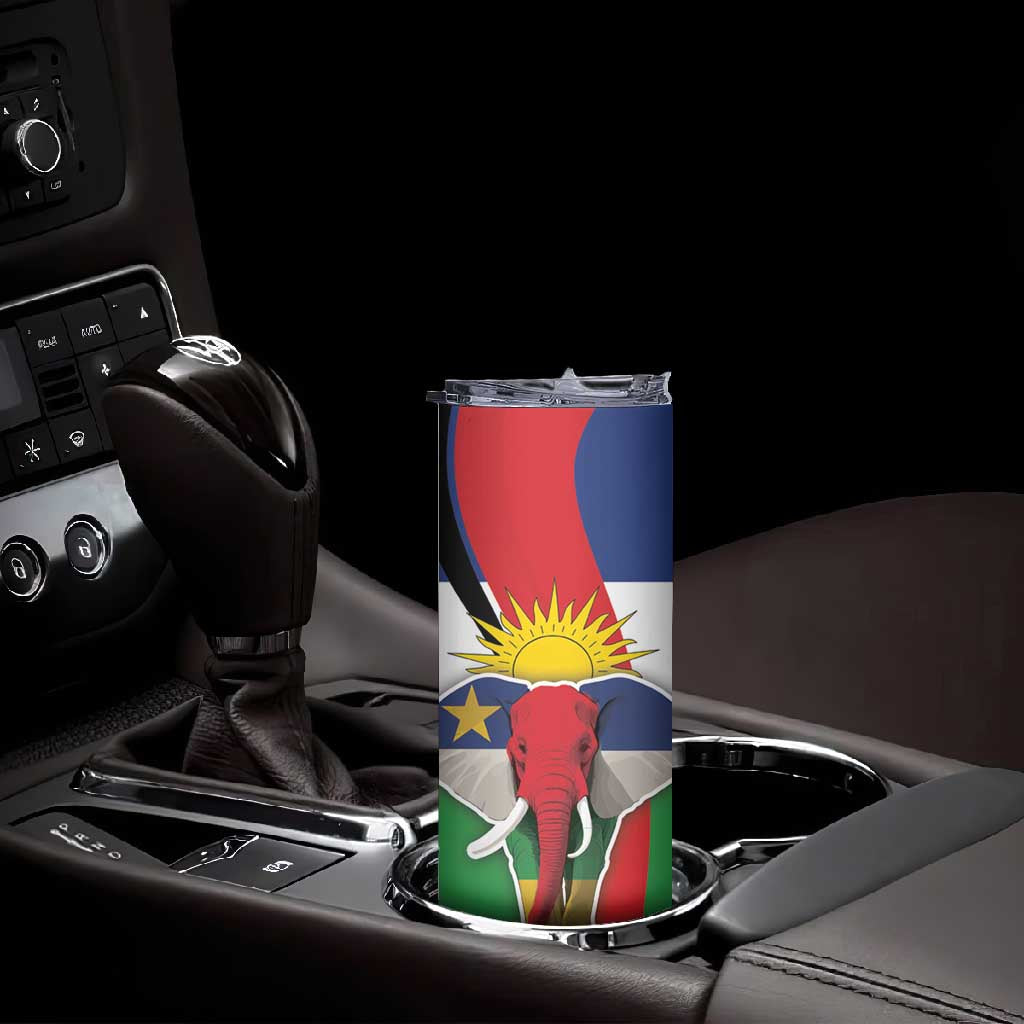 Central African Republic Republic Day 1958 Skinny Tumbler Zo Kwe Zo - Flag Style