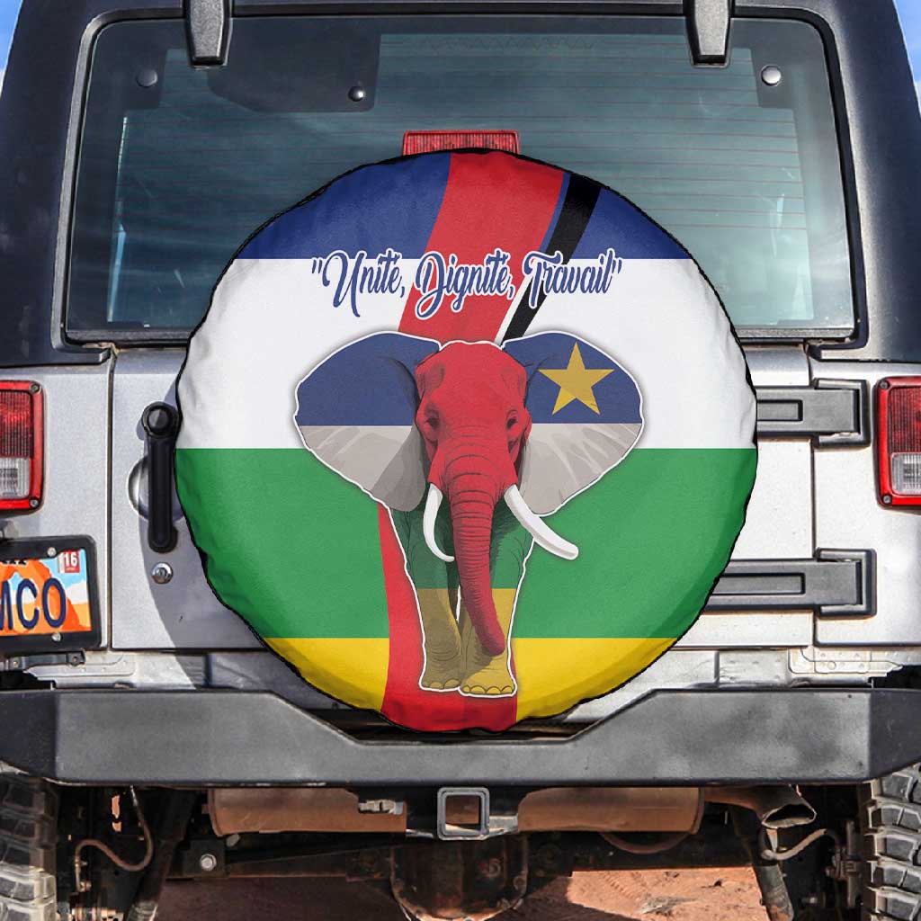 Central African Republic Republic Day 1958 Spare Tire Cover Zo Kwe Zo - Flag Style