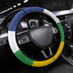 Central African Republic Republic Day 1958 Steering Wheel Cover Zo Kwe Zo - Flag Style