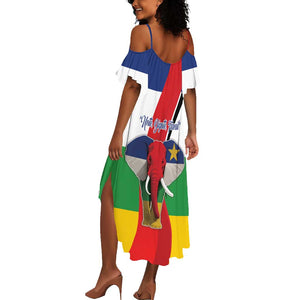 Central African Republic Republic Day 1958 Summer Maxi Dress Zo Kwe Zo - Flag Style