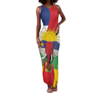 Central African Republic Republic Day 1958 Tank Maxi Dress Zo Kwe Zo - Flag Style