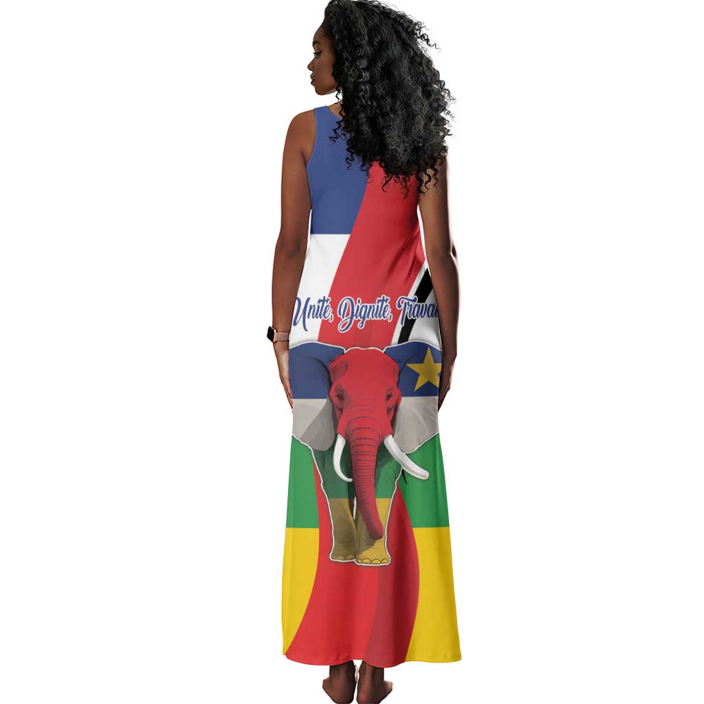 Central African Republic Republic Day 1958 Tank Maxi Dress Zo Kwe Zo - Flag Style