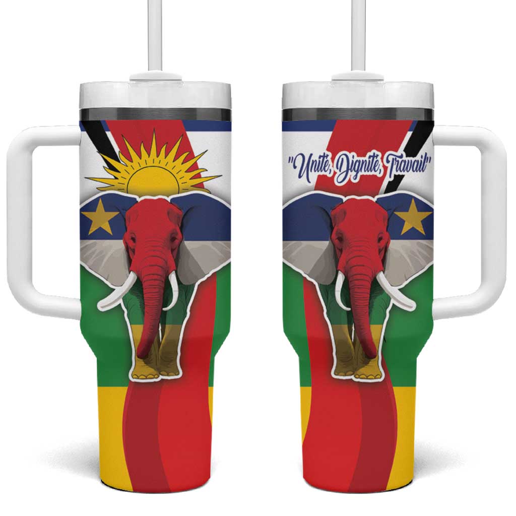 Central African Republic Republic Day 1958 Tumbler With Handle Zo Kwe Zo - Flag Style