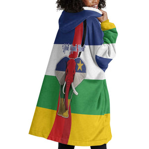 Central African Republic Republic Day 1958 Wearable Blanket Hoodie Zo Kwe Zo - Flag Style