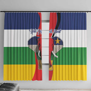 Central African Republic Republic Day 1958 Window Curtain Zo Kwe Zo - Flag Style