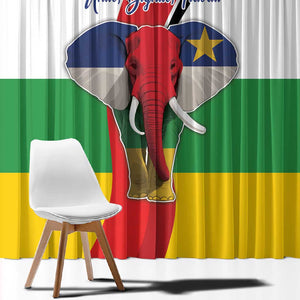 Central African Republic Republic Day 1958 Window Curtain Zo Kwe Zo - Flag Style