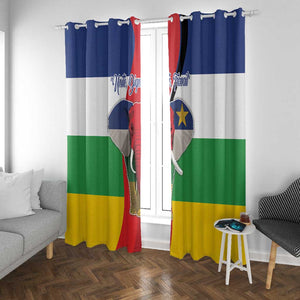 Central African Republic Republic Day 1958 Window Curtain Zo Kwe Zo - Flag Style