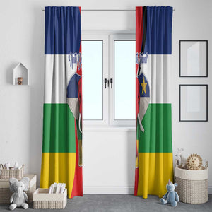 Central African Republic Republic Day 1958 Window Curtain Zo Kwe Zo - Flag Style