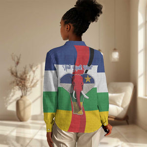 Central African Republic Republic Day 1958 Women Casual Shirt Zo Kwe Zo - Flag Style