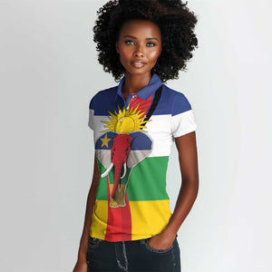 Central African Republic Republic Day 1958 Women Polo Shirt Zo Kwe Zo - Flag Style