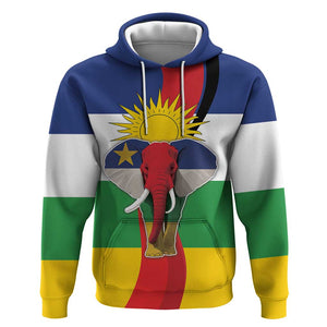 Central African Republic Republic Day 1958 Zip Hoodie Zo Kwe Zo - Flag Style