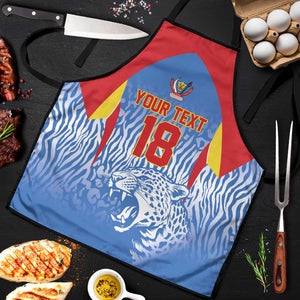 Custom DR Congo Football 2026 Apron Leopard Power Fan Style
