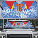 Custom DR Congo Football 2026 Auto Sun Shade Leopard Power Fan Style