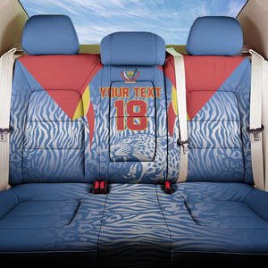 Custom DR Congo Football 2026 Back Car Seat Cover Leopard Power Fan Style
