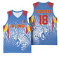 Custom DR Congo Football 2026 Basketball Jersey Leopard Power Fan Style