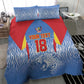 Custom DR Congo Football 2026 Bedding Set Leopard Power Fan Style