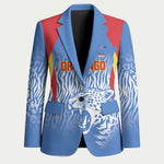 Custom DR Congo Football 2026 Blazer Leopard Power Fan Style