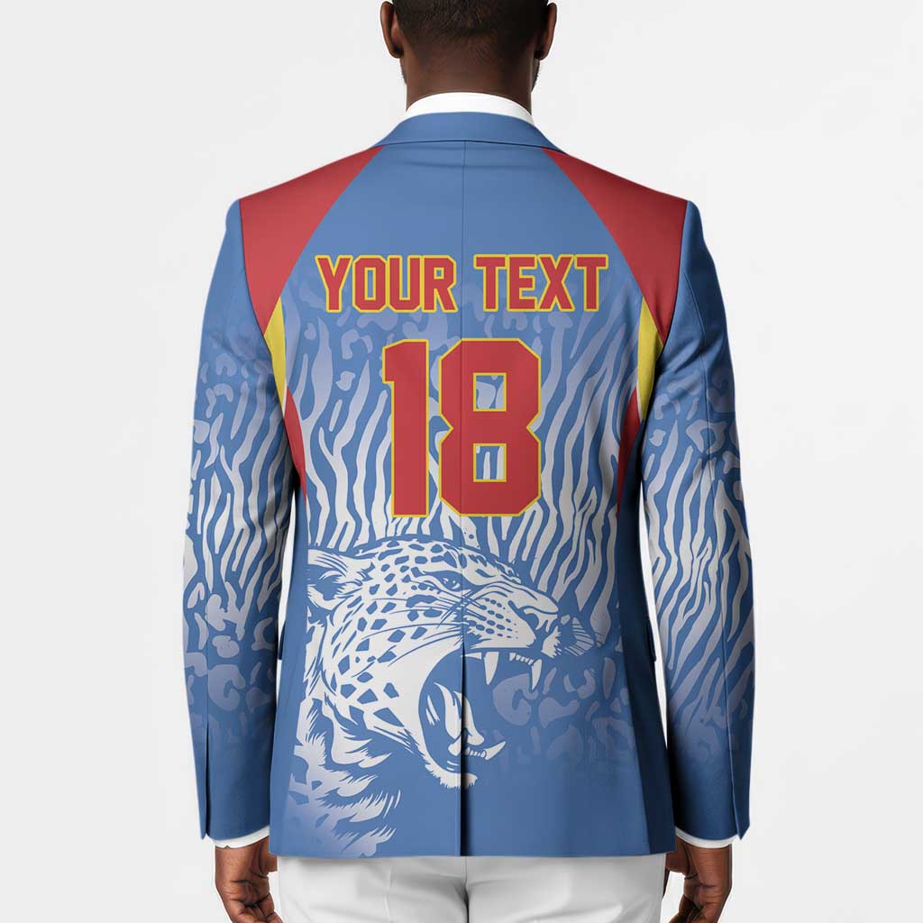 Custom DR Congo Football 2026 Blazer Leopard Power Fan Style