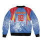 Custom DR Congo Football 2026 Bomber Jacket Leopard Power Fan Style