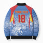 Custom DR Congo Football 2026 Bomber Puffer Jacket Leopard Power Fan Style