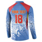 Custom DR Congo Football 2026 Button Sweatshirt Leopard Power Fan Style