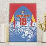 Custom DR Congo Football 2026 Canvas Wall Art Leopard Power Fan Style
