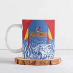 Custom DR Congo Football 2026 Ceramic Mug Leopard Power Fan Style