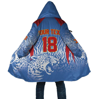 Custom DR Congo Football 2026 Cloak Leopard Power Fan Style