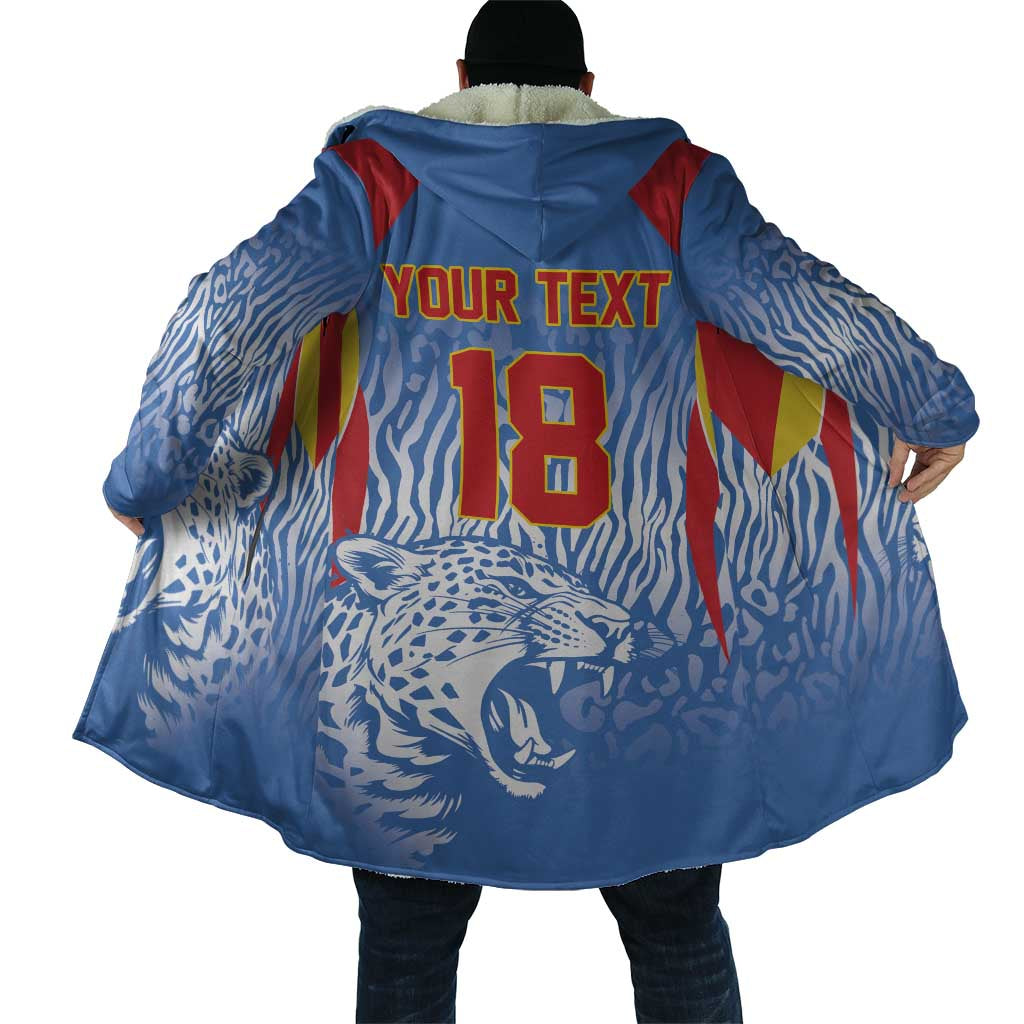 Custom DR Congo Football 2026 Cloak Leopard Power Fan Style