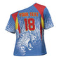 Custom DR Congo Football 2026 Cross Shoulder Shirt Leopard Power Fan Style