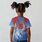 Custom DR Congo Football 2026 Kid T shirt Leopard Power Fan Style