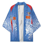 Custom DR Congo Football 2026 Kimono Leopard Power Fan Style