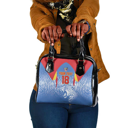 Custom DR Congo Football 2026 Shoulder Handbag Leopard Power Fan Style