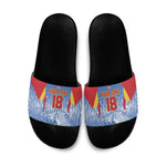 Custom DR Congo Football 2026 Slide Sandals Leopard Power Fan Style