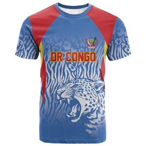 Custom DR Congo Football 2026 T shirt Leopard Power Fan Style