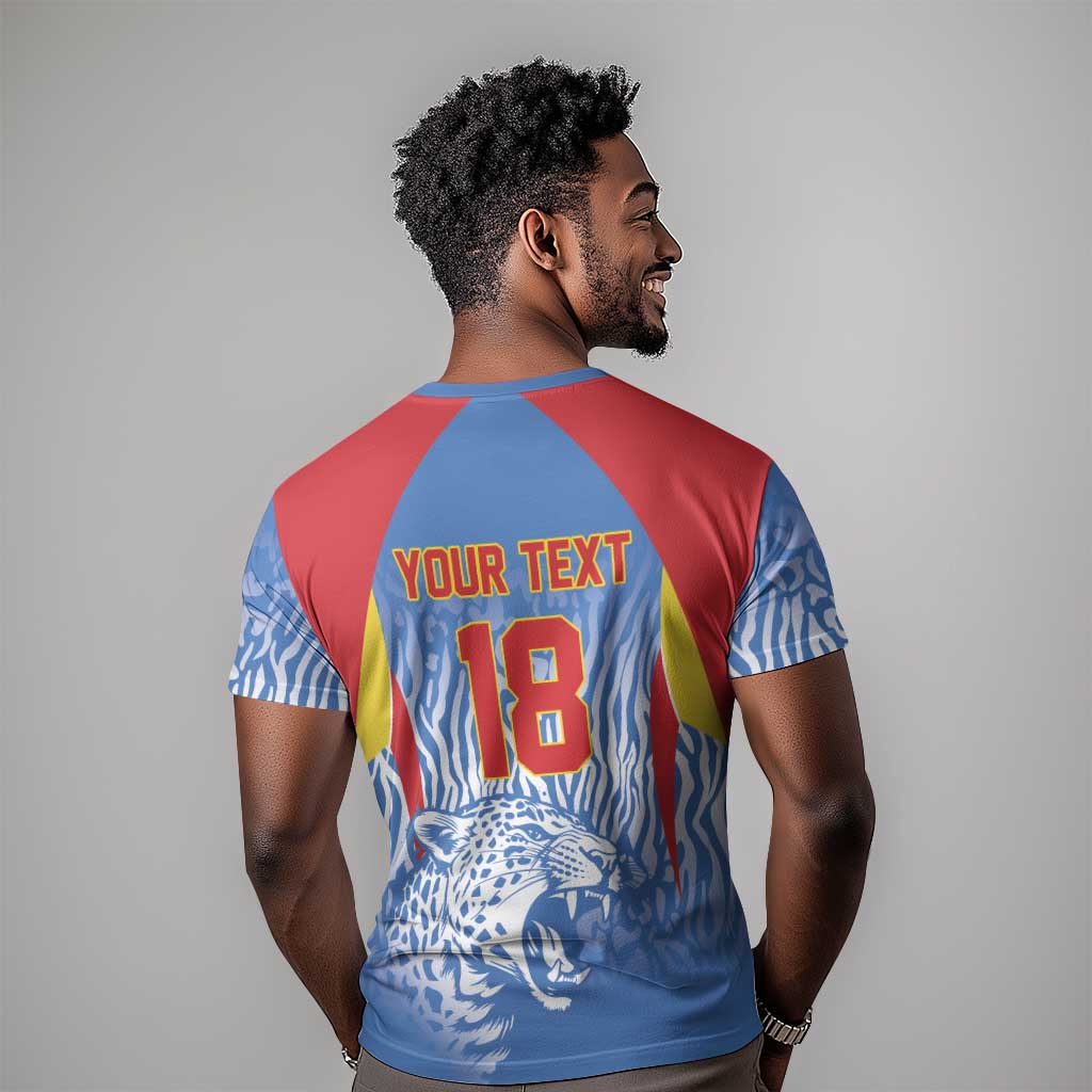 Custom DR Congo Football 2026 T shirt Leopard Power Fan Style