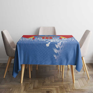 Custom DR Congo Football 2026 Tablecloth Leopard Power Fan Style