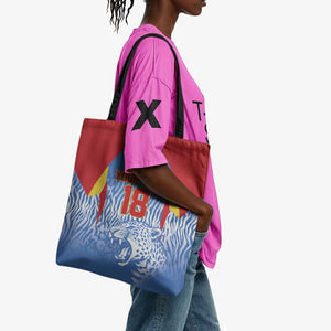 Custom DR Congo Football 2026 Tote Bag Leopard Power Fan Style