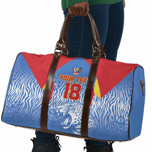 Custom DR Congo Football 2026 Travel Bag Leopard Power Fan Style