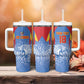 Custom DR Congo Football 2026 Tumbler With Handle Leopard Power Fan Style