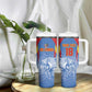 Custom DR Congo Football 2026 Tumbler With Handle Leopard Power Fan Style