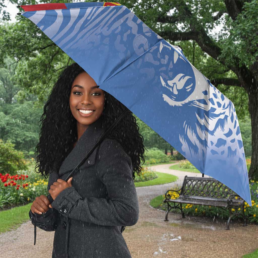 Custom DR Congo Football 2026 Umbrella Leopard Power Fan Style