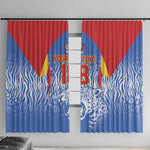 Custom DR Congo Football 2026 Window Curtain Leopard Power Fan Style