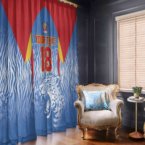Custom DR Congo Football 2026 Window Curtain Leopard Power Fan Style