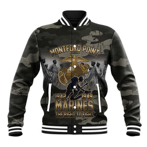 Montford Point Marines 1942-1949 Baseball Jacket The Right to Fight Legacy Tribute